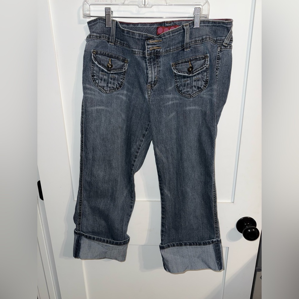GLO Jeans Women's Boyfriend Denim Capris